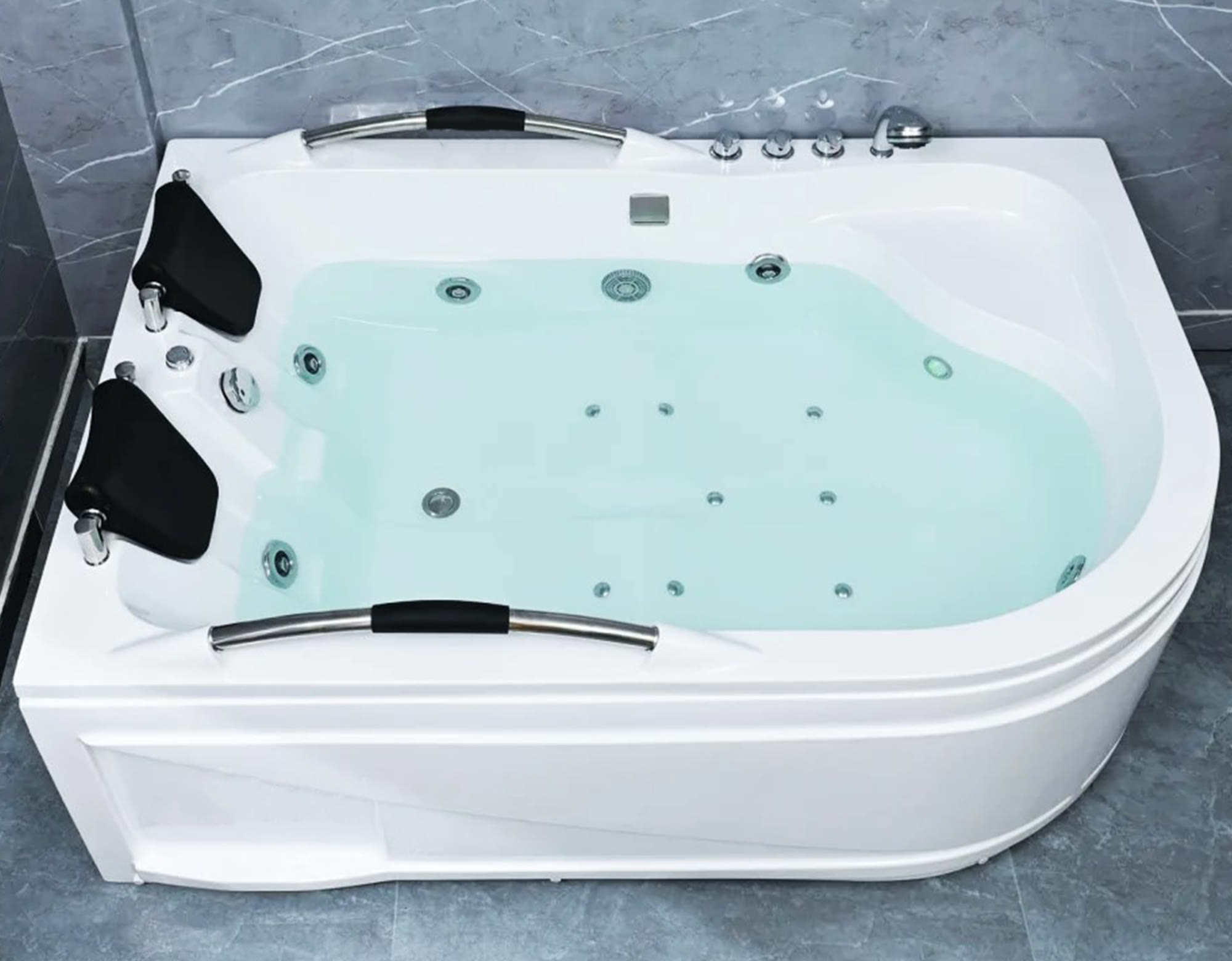 Corner Whirlpool Jacuzzi Bath